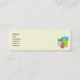 Shopping Bags - Skinny Mini Business Card