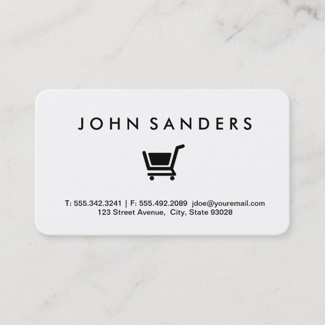 Shopping Cart / E commerce Business Card (Front)