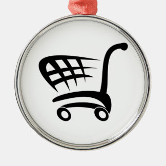 Shopping Cart Metal Tree Decoration