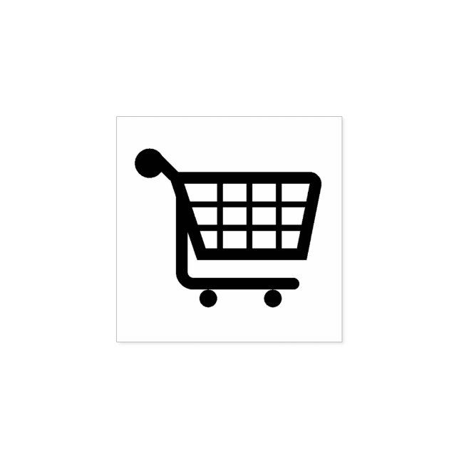 "Shopping Cart" Rubber Stamp (Imprint)