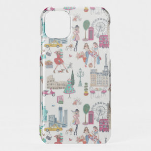 Shopping City Girl   Clearly Deflector iPhone Case
