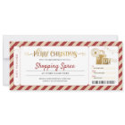 Shopping Day Spree Christmas Gift Ticket Voucher