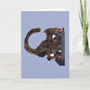 Shopping Dinosaur Card