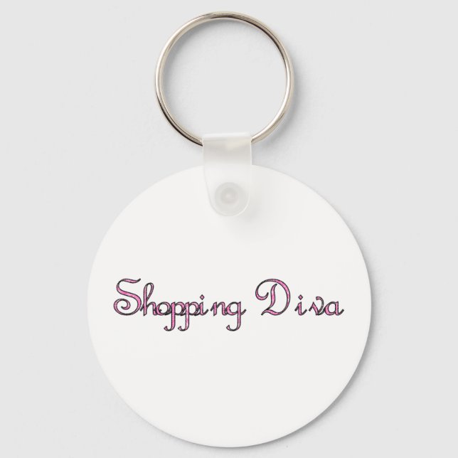 Shopping Diva Key Ring (Front)