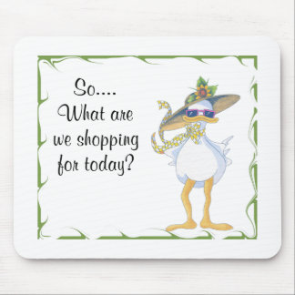 Shopping Duck Mouse Pad