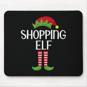 Shopping Elf Family Matching Group Christmas Party Mouse Pad