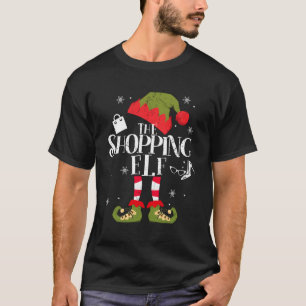 Shopping Elf Family Matching Pajama Christmas Shop T-Shirt
