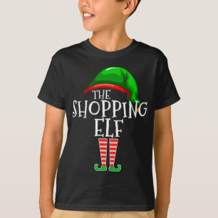Shopping Elf Matching Family Christmas Gift Shoppe T-Shirt