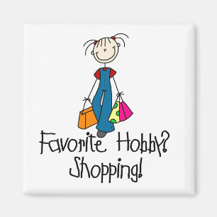 Shopping Favourite Hobby Magnet