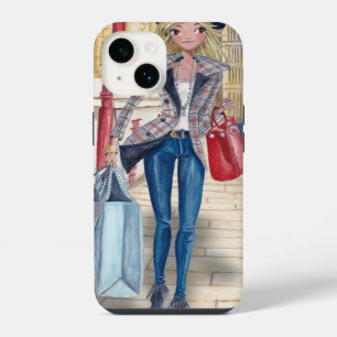 Shopping Girl in London City Iphone 6 case
