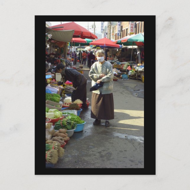 Shopping in Waegwan, Southkorea (2006) Postcard (Front)