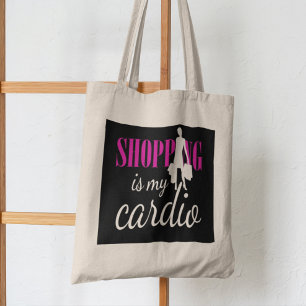 Shopping Is My Cardio Graphic Print (v2) Tote Bag