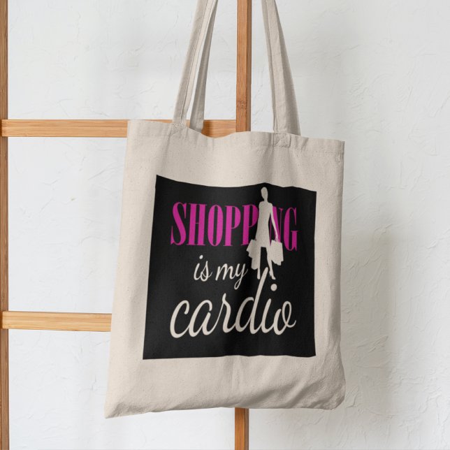 Shopping Is My Cardio Graphic Print (v2) Tote Bag (Creator Uploaded)