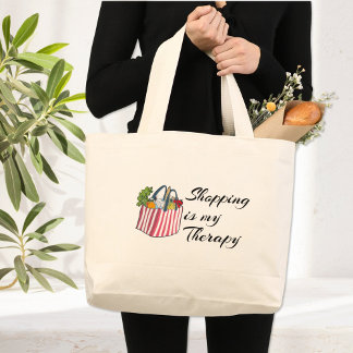 Shopping is my Therapy - Shopping Tote