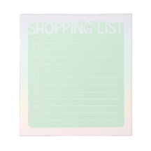 Shopping List (Green Pastel Rainbow)