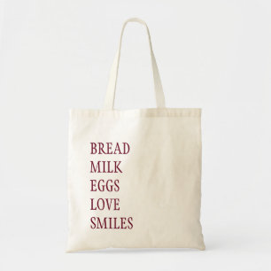 SHOPPING LIST GROCERY BAG