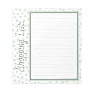 Shopping List Notepad
