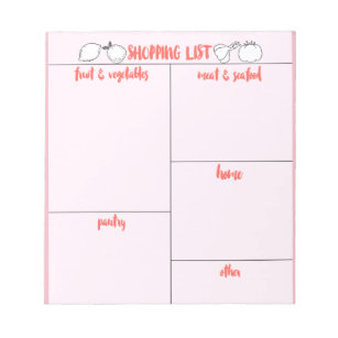 Shopping List Notepad