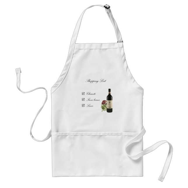 Shopping List Standard Apron (Front)