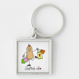 Shopping Nut T-shirts and Gifts Key Ring