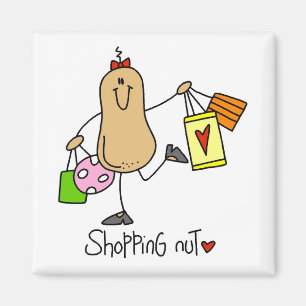 Shopping Nut T-shirts and Gifts Magnet