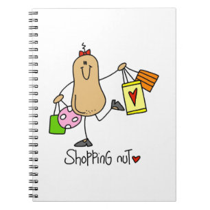 Shopping Nut T-shirts and Gifts Notebook