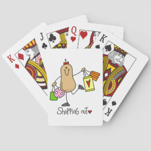 Shopping Nut T-shirts and Gifts Playing Cards