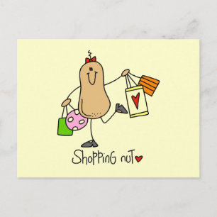 Shopping Nut T-shirts and Gifts Postcard