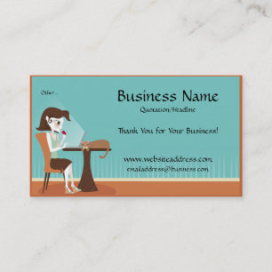 Shopping Online/Laptop Business Cards