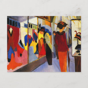 Shopping Postcard:  Fashion Shop by Macke Postcard