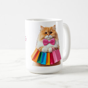  Shopping Queen Cat Coffee Mug