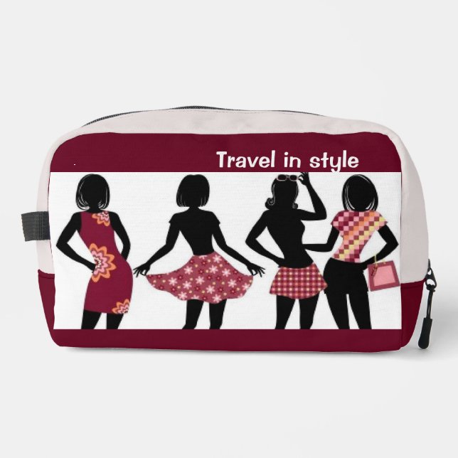 Shopping Queen Collection -Ladies  Dopp Kit (Front)