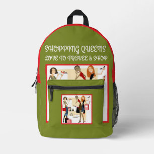 Shopping Queen Collection - Ladies Printed Backpack