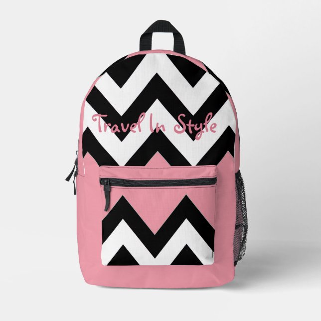 Shopping Queen Collection- Ladies Printed Backpack (Front)