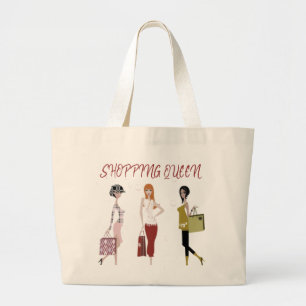 SHOPPING QUEEN COLLECTION LARGE TOTE BAG