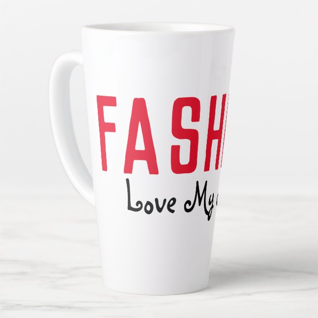 SHOPPING QUEEN COLLECTION LATTE MUG (Left Angle)