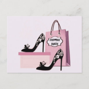 SHOPPING QUEEN COLLECTION POSTCARD
