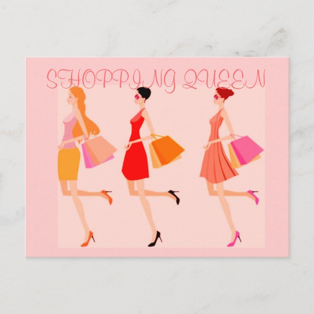 SHOPPING QUEEN COLLECTION POSTCARD (Front)