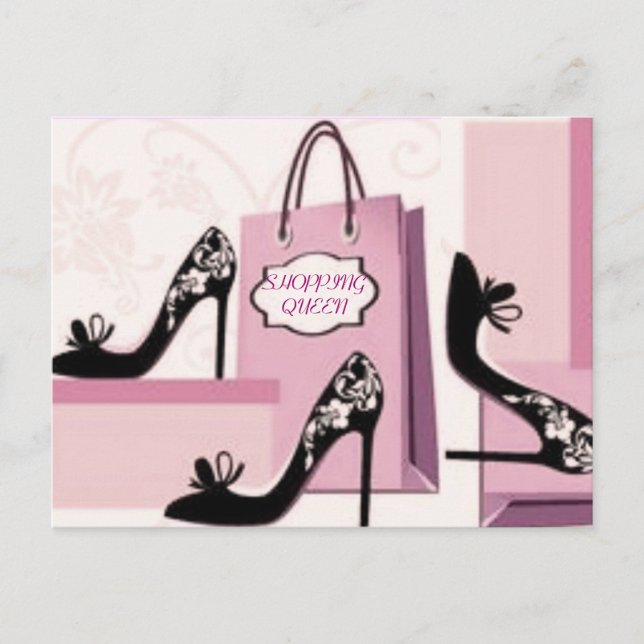 SHOPPING QUEEN COLLECTION POSTCARD (Front)