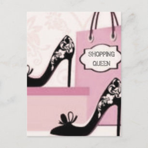 SHOPPING QUEEN COLLECTION POSTCARD