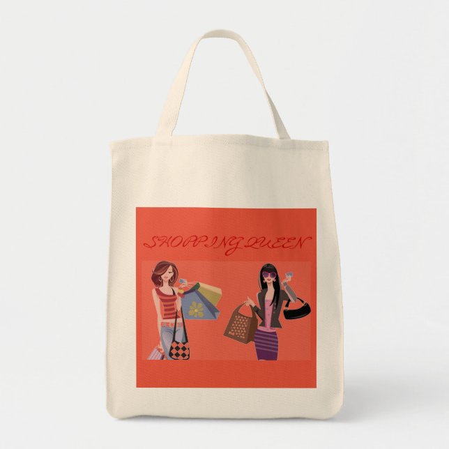 SHOPPING QUEEN COLLECTION TOTE BAG (Front)