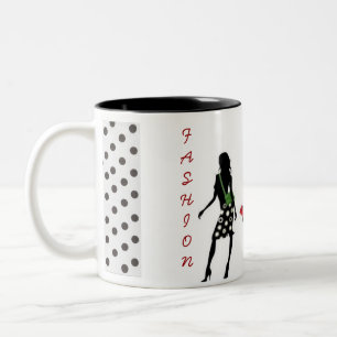SHOPPING QUEEN COLLECTION Two-Tone COFFEE MUG