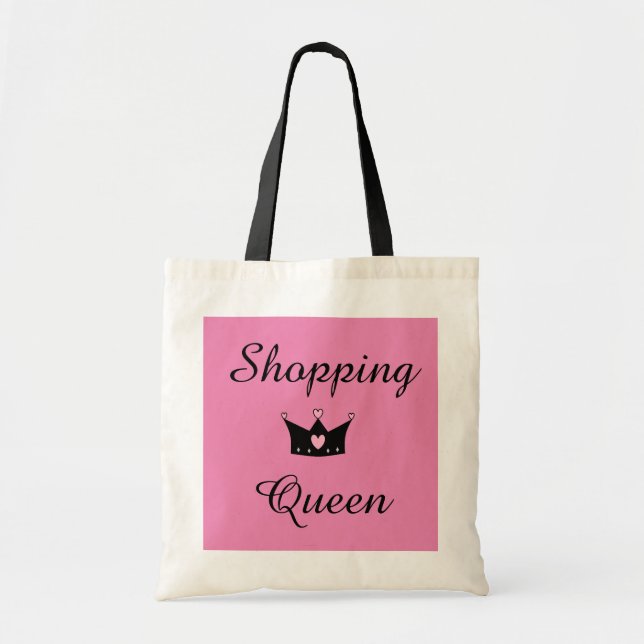 Shopping Queen Tote Bag (Front)