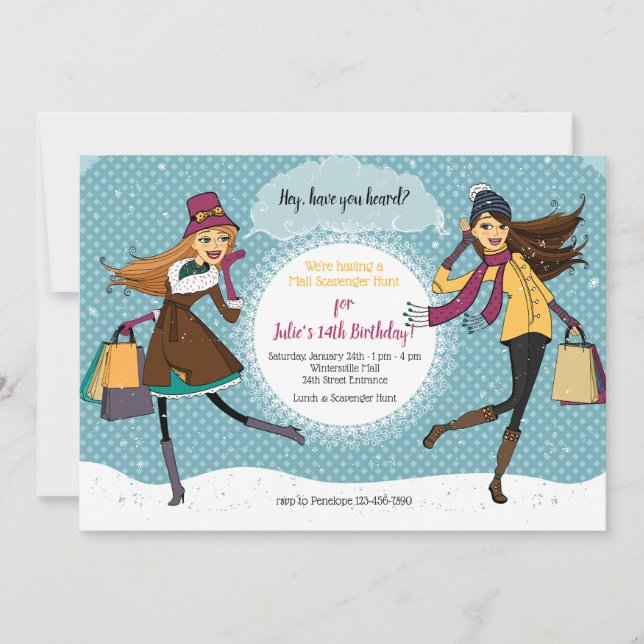 Shopping Spree Invitation (Front)