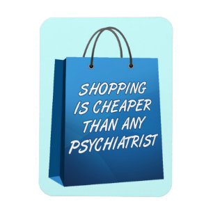 Shopping Therapy Funny Premium Flexi Magnet