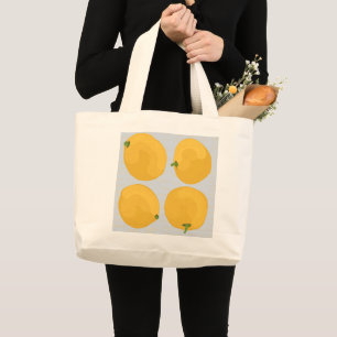 Shopping Tote with Oranges