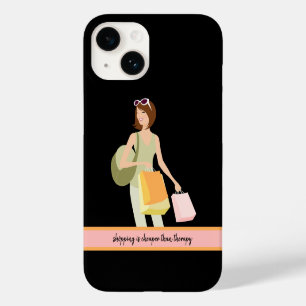 Shopping vs. Therapy Phone Case