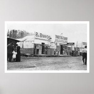Shops in Anchorage, Alaska 1914 Poster