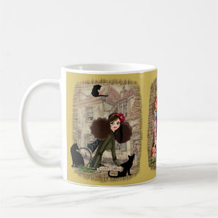 Shops in Old Amsterdam Flameless Candle Coffee Mug