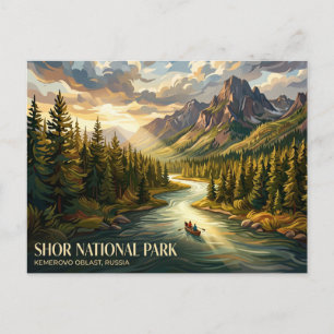 Shor National Park Russia Postcard
